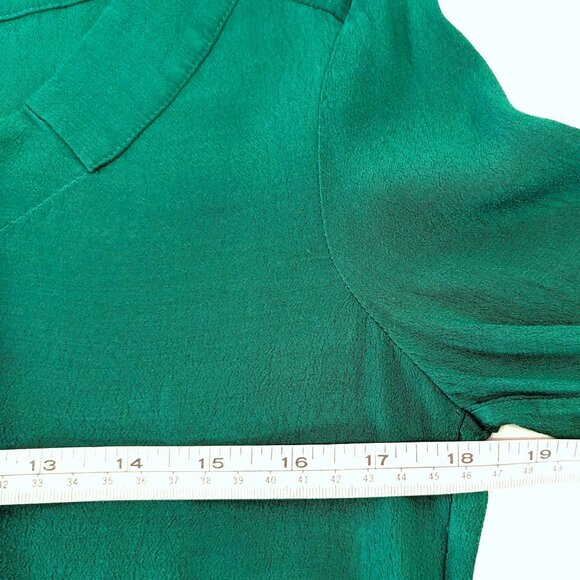 BCBGMAXAZRIA | Tunic Dress Ultra Green "Levin” Pleated  | Size XS - Picture 9 of 12